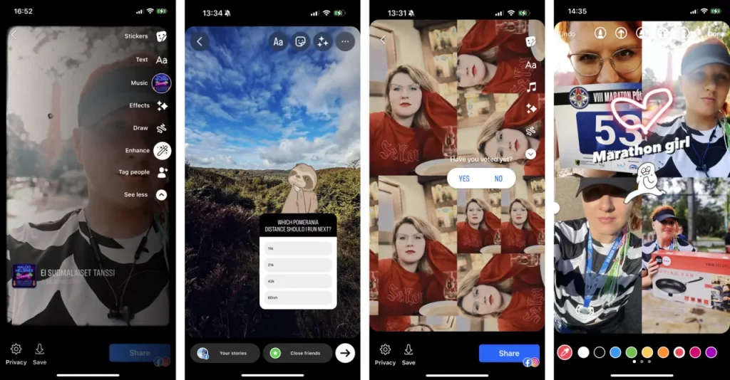 Social media photos.